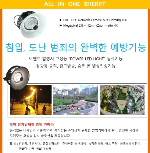 LED Flood Lighting Series (ALL  IN  ONE  camera)